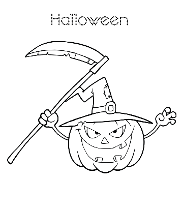 Halloween Pumpkin Coloring 26 for kids