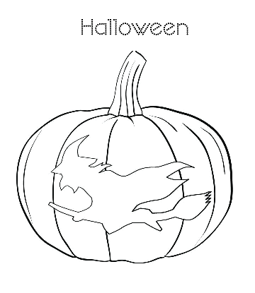 Halloween Pumpkin Coloring 29 for kids